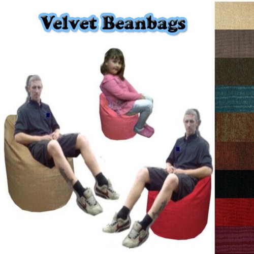 Velvet bean bags chair seat - bean,