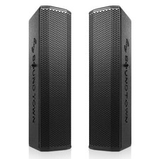 Sound Town Passive Wall-Mount Column Line Array Speaker 4x5" Black (CARPO-V5B)