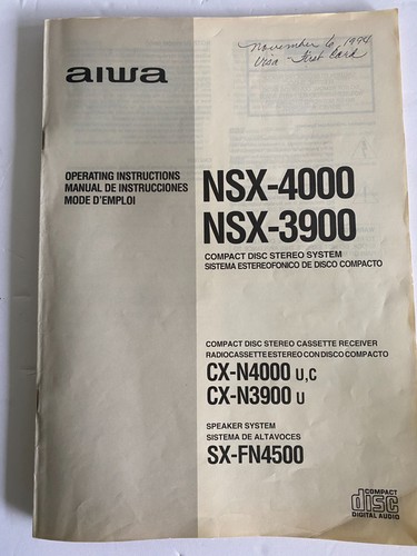 Aiwa nsx 4000 - aiwa, stereo