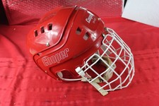 Vintage Cooper SK600 Red White Hockey Helmet w/ Chin Strap ,