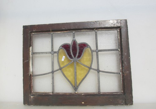 Antique stained glass window - antique,