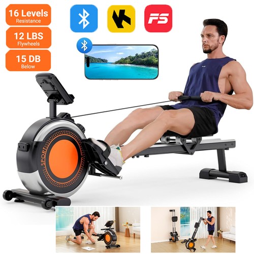Magnetic rowing machine - magnetic, home