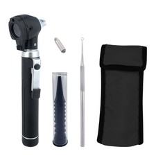 NJ Fiber Optic Otoscope Ophthalmoscope LED ENT Diagnostic Examination Kit CE UK