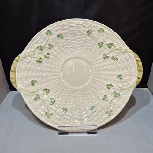 Vintage irish belleek basket - vintage,