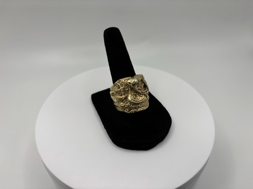 9ct gold saddle - 9ct, ring