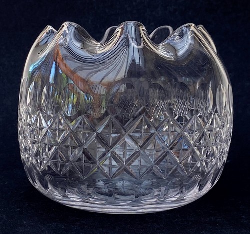 Vintage cut crystal - rose, bowl