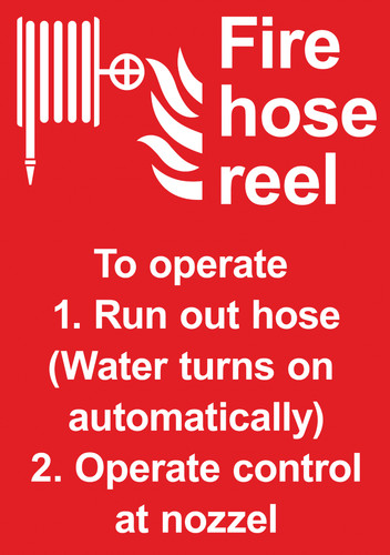 Fire hose reel safety - hose,