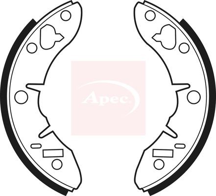 Brake shoe set - brake, for
