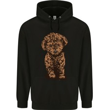 Dogs Cute Labradoodle Puppy Mens 80% Cotton Hoodie