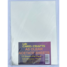 15 A5 Transparent Acetate
