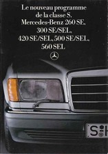 Catalogue / brochure Mercedes W126 SE/SEL 11/1985 France