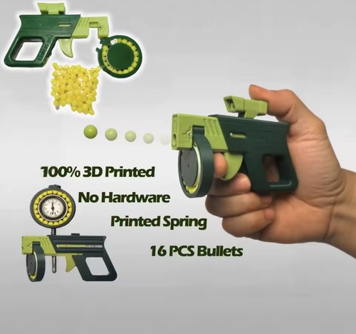 Mini tommy gun toy - 3d,