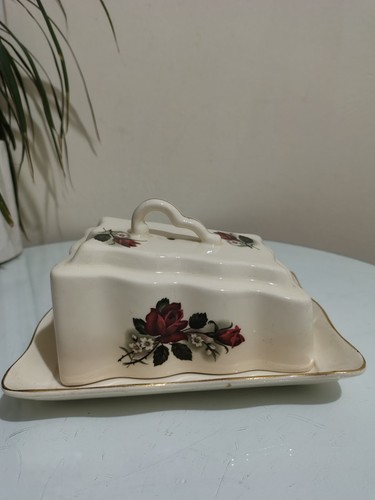 Vintage floral ceramic - -,
