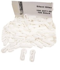 100 SILENT GLISS CURTAIN TRACK HOOKS - Small hook to attach to gliders and tape