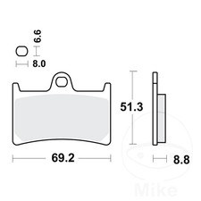 New TRW Brake Pads MCB611