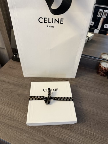 Celine leather wallet tan - leather,