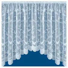 Hawaii BUTTERFLY White Net Curtain JARDINIERE - 16 Sizes - FREE FAST POSTAGE