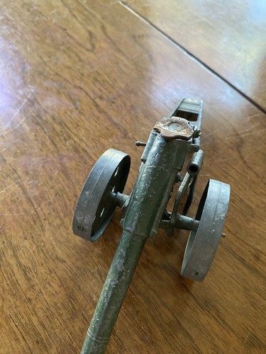 Antique toy metal cannon - antique,