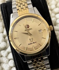 Rado Golden Horse Automatic 25 Jewels Men’s Watch Gold Sunburst Dial Two Tone