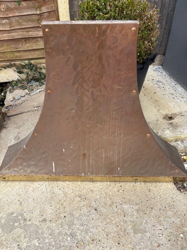 Vintage copper fireplace hood - vintage,