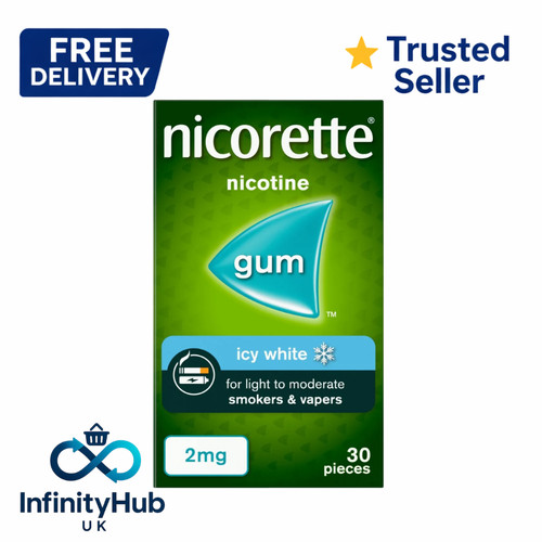 Nicorette gum 2mg icy white - gum,