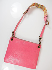 Paul Smith Leather Bag Pink & Multicoloured Swirl Shoulder Bag