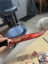 Custom Ghostface Bloody Buck Knife Fun World Ghost Face Scream Made To Order 