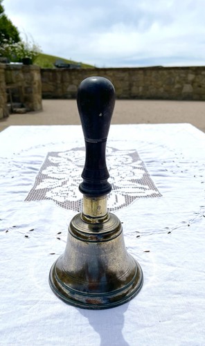 Antique hand bell - antique, school