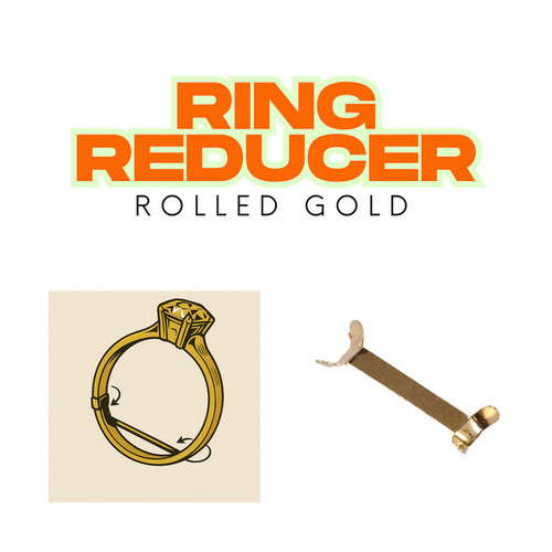 Rolled gold ring clip - clip, reducer