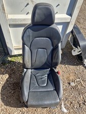 AUDI A5 COUPE FRONT RIGHT DRIVER SIDE BLACK LEATHER SEAT