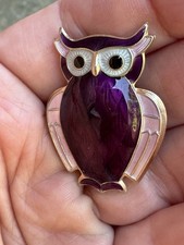 David Andersen Owl Brooch by