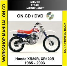 HONDA XR80R XR100R 1985 1986