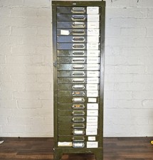 Vintage Stor All Steel 21 Drawer Engineer Storage Cabinet - FREE UK DELIVERY 🚛 