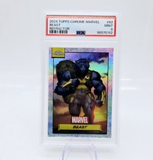 2024 Topps Chrome Marvel Beast #82 Silver Refractor Graded PSA 9