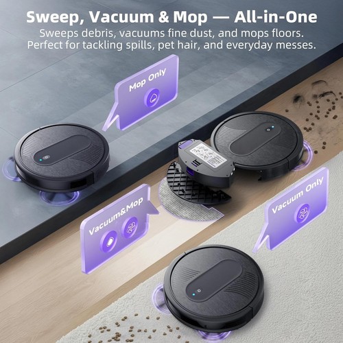 4000pa robot vacuum mop - robot, 3in1
