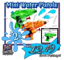 2x Mini Water Pistols