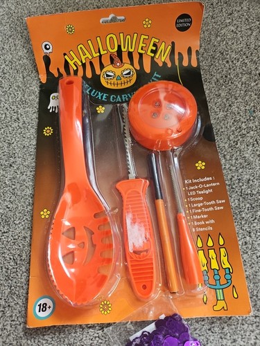 Halloween pumpkin carving kit - halloween,