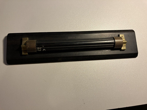Antique ebonised hard wood and - ebonised,