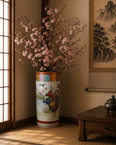 Japanese kutani vase - japanese,