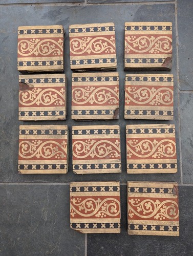 Reclaimed encaustic x6 - encaustic, 6"x6"