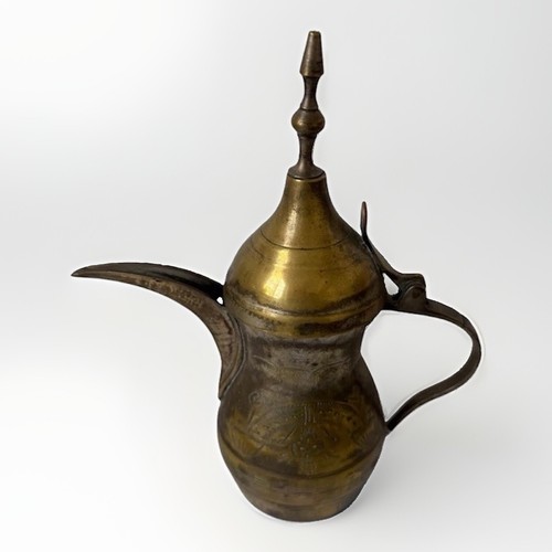Vintage brass dallah coffee - brass,