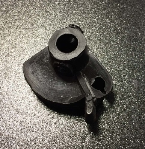 Throttle roller black plastic
