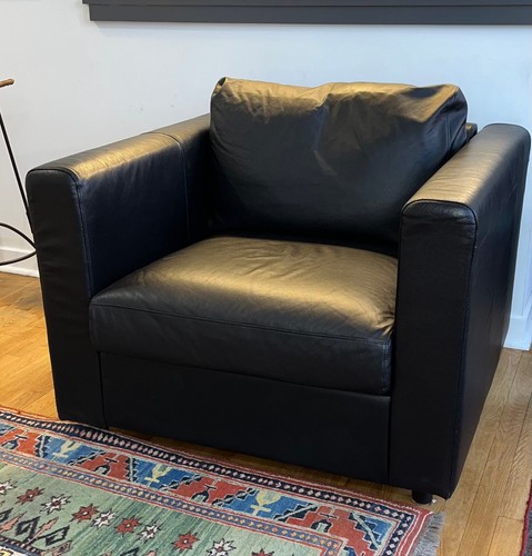 Ikea modern new black - black, leather