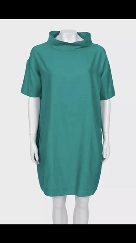 Women cos dress green cotton - green,
