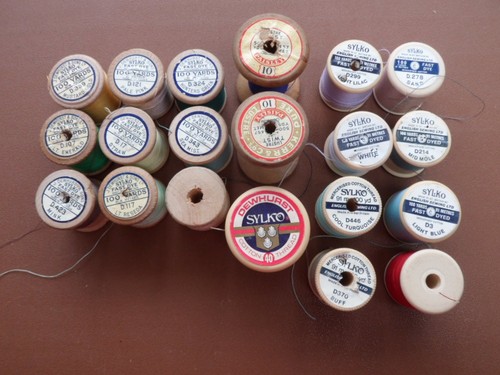 Vintage cotton reels some - x,