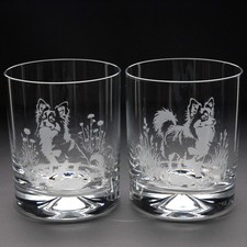 Papillon Dog Whiskey Tumbler