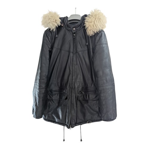 Vintage leather and lambskin - leather,