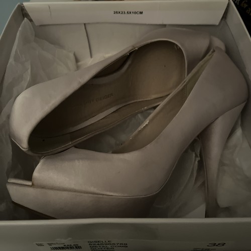 Kurt geiger satin peeptoe - satin,