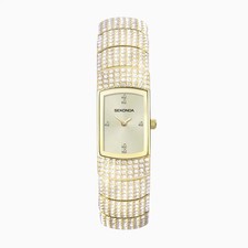 Seksy Ladies Watch Gold Case & Alloy Bracelet with Champagne Dial 40468 RRP £99.
