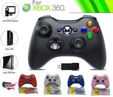 NEW Black Wireless controller suitable for XBOX 360 Game Pad Windows 10 11 8 UK